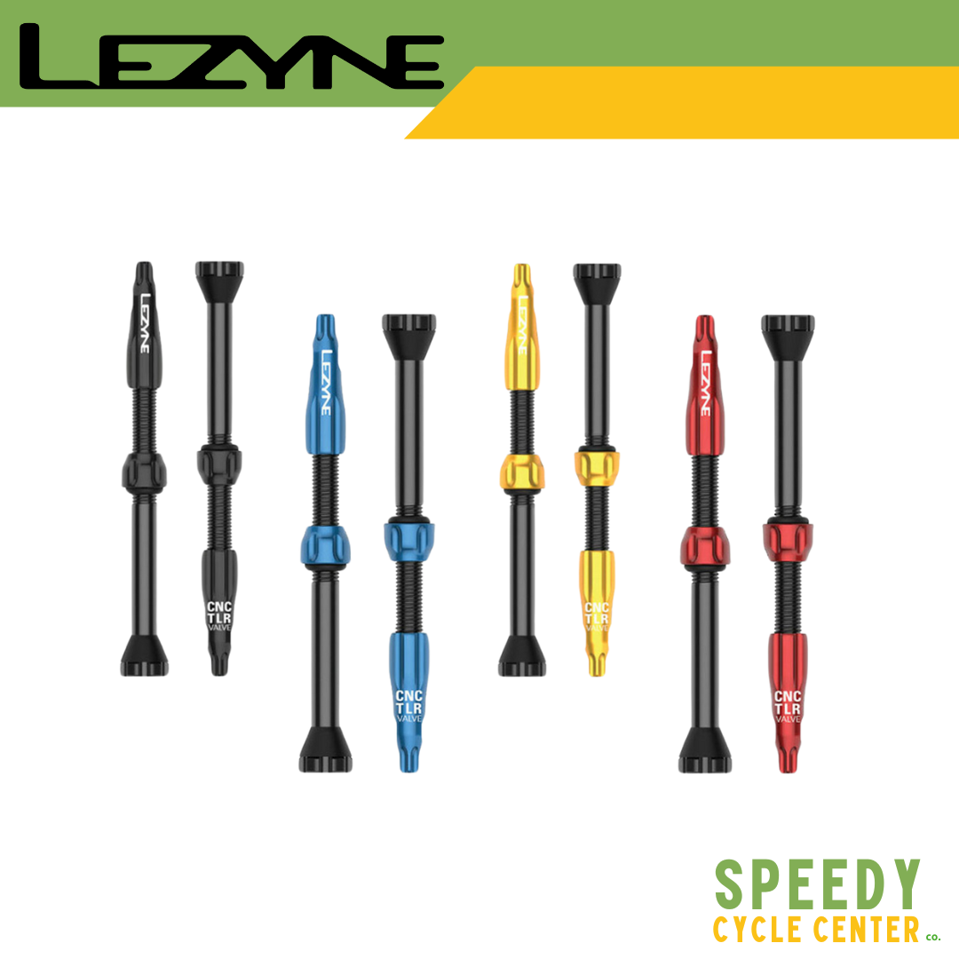 LEZYNE CNC TLR VALVE 60mm Tubeless Ready Bike Tire Valve