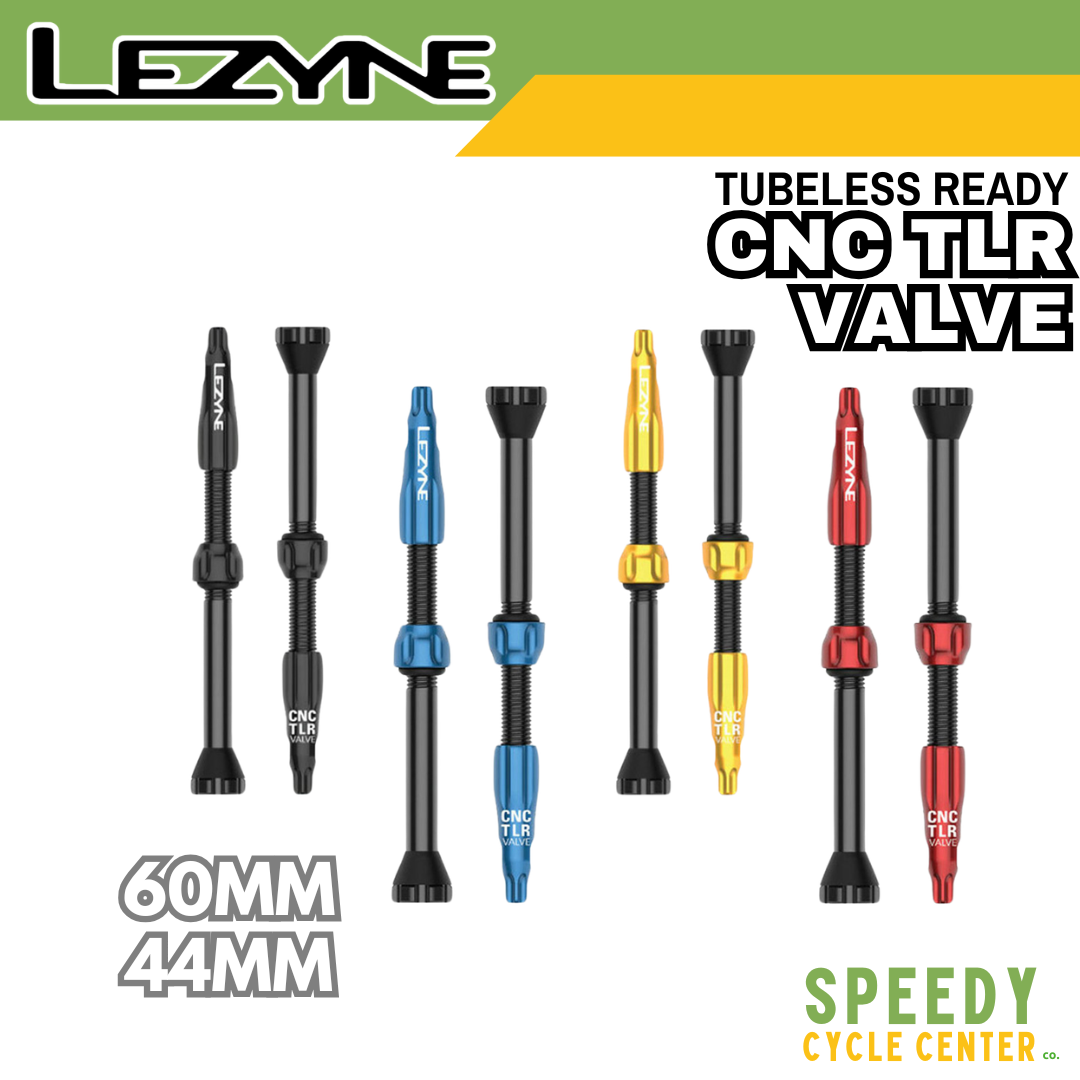 LEZYNE CNC TLR VALVE 60mm Tubeless Ready Bike Tire Valve