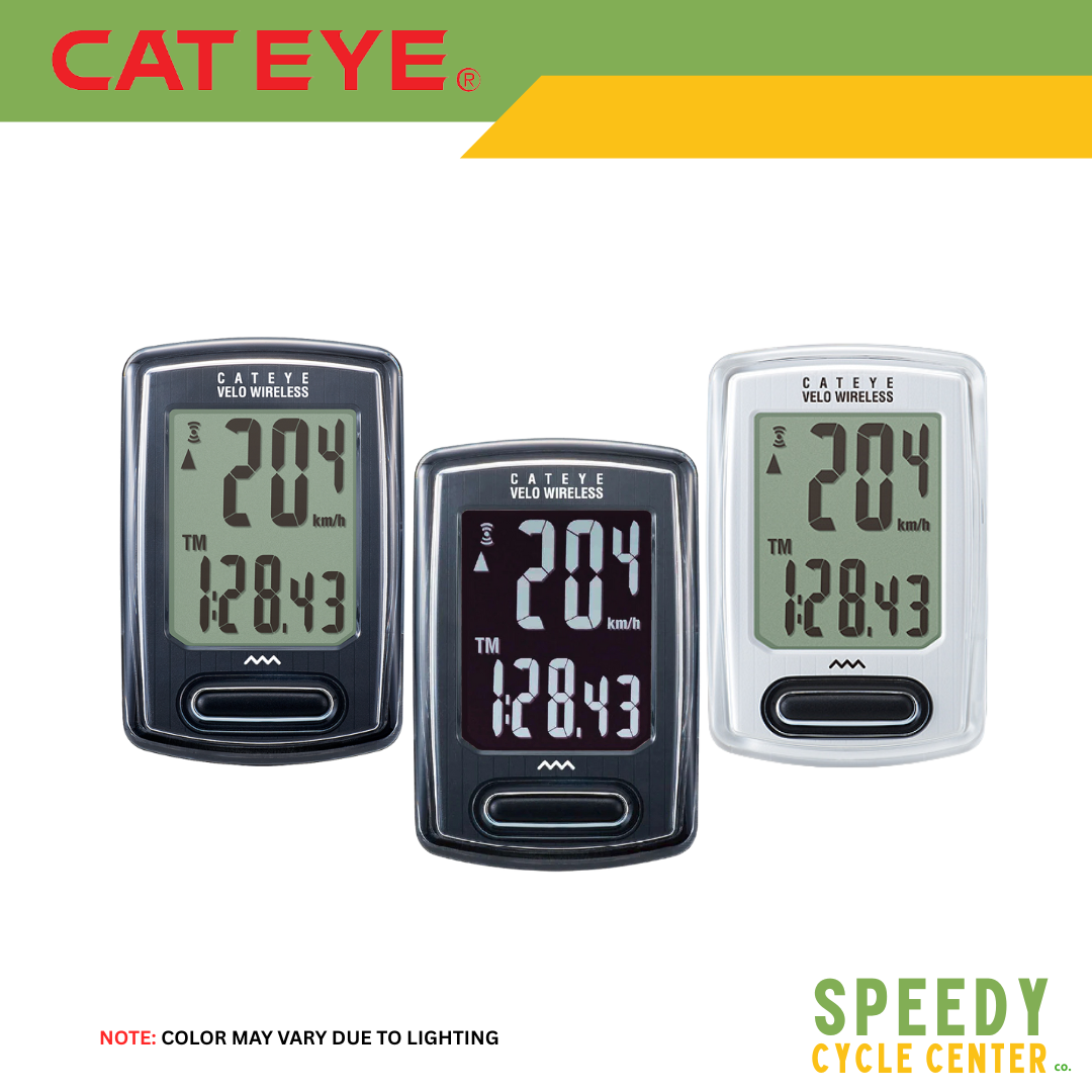 CATEYE VELO WIRELESS Speedometer CC-VT230W IPX8 Black / Stealth / White